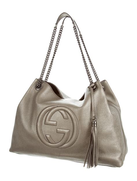 gucci soho chain strap shoulder bag ombre leather large|gucci soho diamond bag.